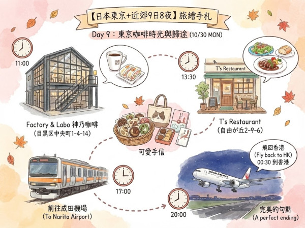 用AI做旅遊行程繪本實試（小編示範圖片截圖）