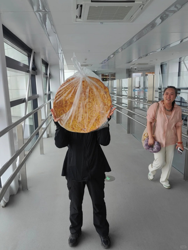 車轆咁大!飛機乘客帶燒餅登機塞爆行李架 空姐托舉慘被淹沒