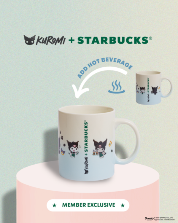 KUROMI x Starbucks聯乘第二彈！8款精品登場 全新咖啡師造型公仔/變色咖啡杯/毛公仔卡套！附KUROMI見面會詳情