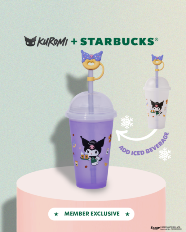 KUROMI x Starbucks聯乘第二彈！8款精品登場 全新咖啡師造型公仔/變色咖啡杯/毛公仔卡套！附KUROMI見面會詳情
