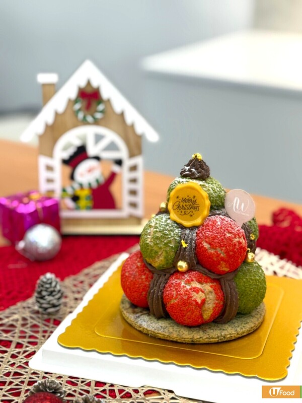 AW Patisserie聖誕限定造型甜品登場 薄朱脆撻／芝麻湯圓撻／泡芙蛋糕