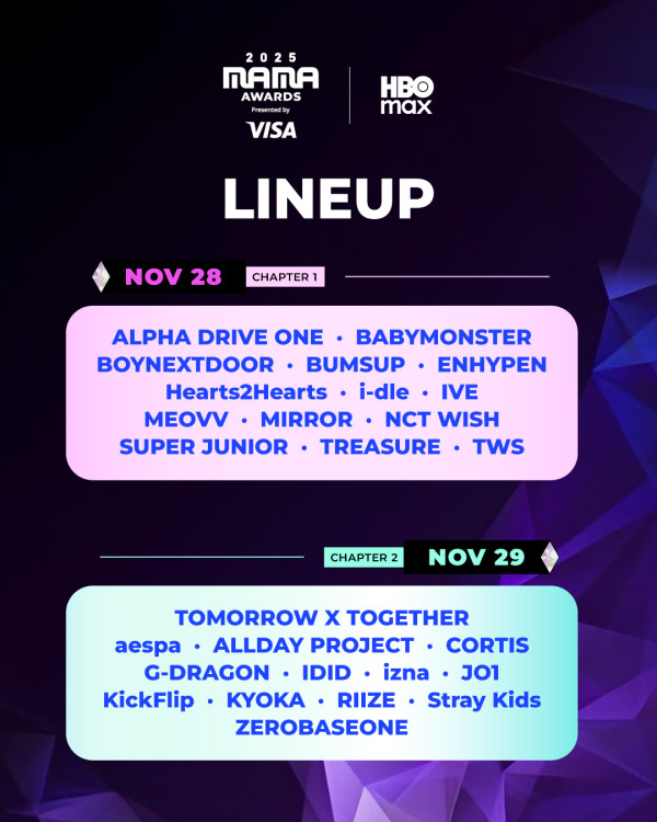 MAMA2025直播｜Mnet官方直播平台連結/線上看方法/播出時間日期