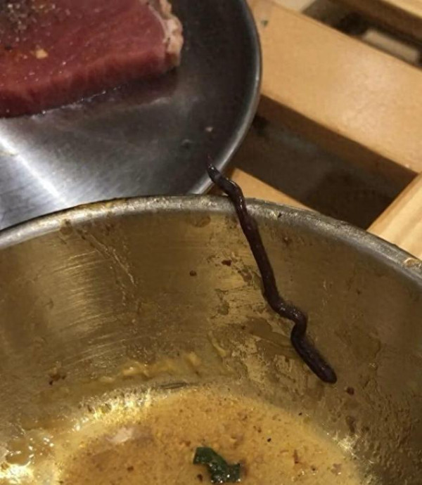 食到蟲都問AI！廣州烤肉店生菜藏10cm活蟲！食客用AI驗身揭「吸血螞蟥」嚇死 