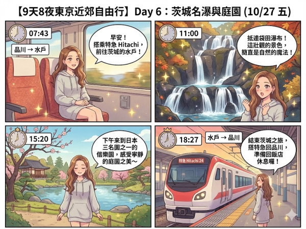 用AI做旅遊行程漫畫實試（小編示範圖片截圖）