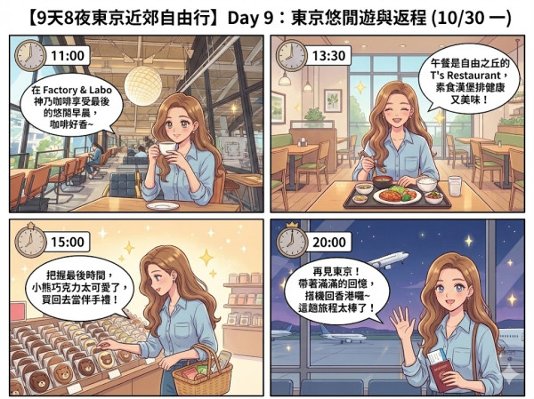 用AI做旅遊行程漫畫實試（小編示範圖片截圖）