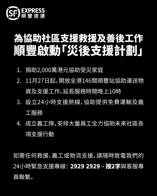 大埔宏福苑五級火|港鐵向每名災民派$2000/大家樂派發$1000飯咭/UNIQLO捐萬件禦寒外套/馬會設搬遷安置津貼 各大企業賑災金額一覽(持續更新)