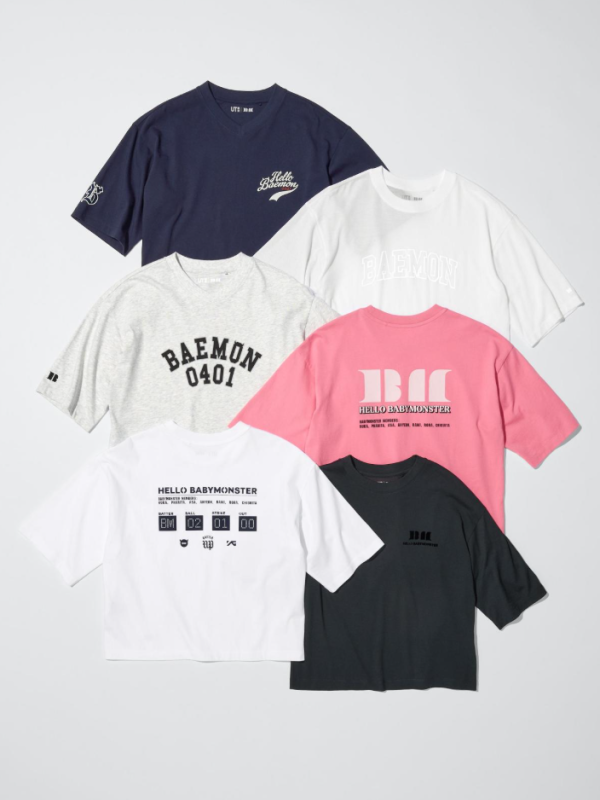 BABYMONSTER X UNIQLO推出UT系列女裝印花T恤$99起！最快2026年2月登場