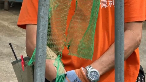 宏福苑大火｜直擊牛頭角安基苑測試燒棚網！接近2分鐘不熄滅 熔網滴落 居民憂熔網灰釀二次火災