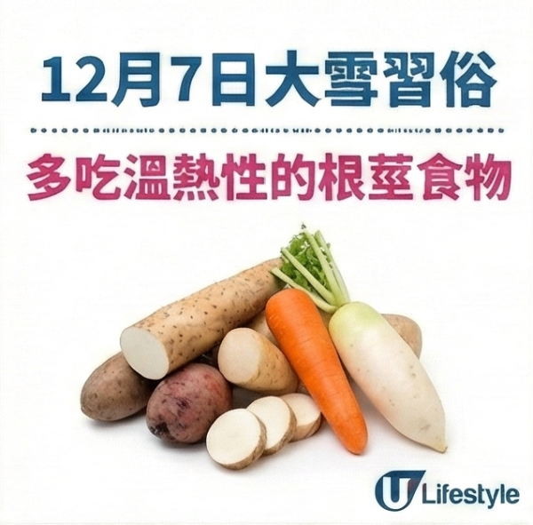 大雪2025｜12月7日大雪6大禁忌唔做得！專家提醒食洋蔥/薯仔/番薯等保暖禦寒！