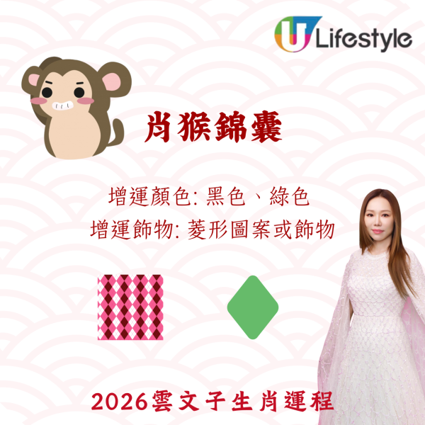 雲文子生肖運程2026|十二生肖開運錦囊!4生肖犯太歲化解法 開運顏色/飾物攻略