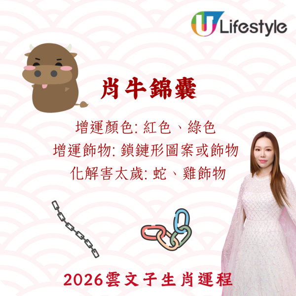 雲文子生肖運程2026|十二生肖開運錦囊!4生肖犯太歲化解法 開運顏色/飾物攻略