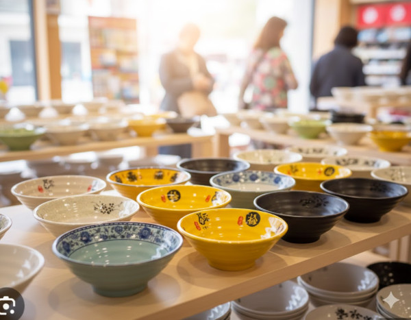 (圖: AI) 仿瓷碗恐是血癌碗!央視踢爆劣貨遇高溫酸料釋毒 去日本雜貨店或網購留神安全標籤