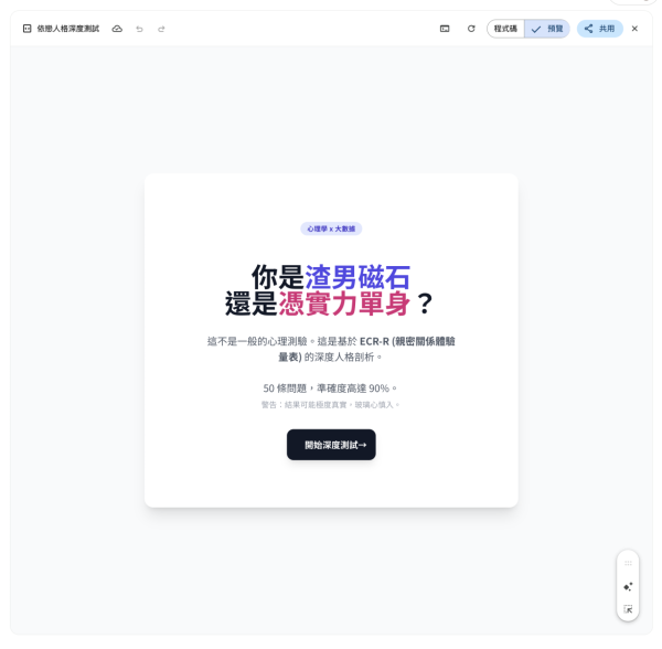 愛情版 MBTI 免費玩Gemini愛情人格測試 即睇你係「焦慮型」定「迴避型」【網民：準到喊】