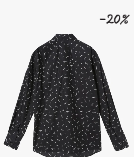 MEN'S ANDY LOGO PRINT COTTON SHIRT $1,912.00（原價$2390）