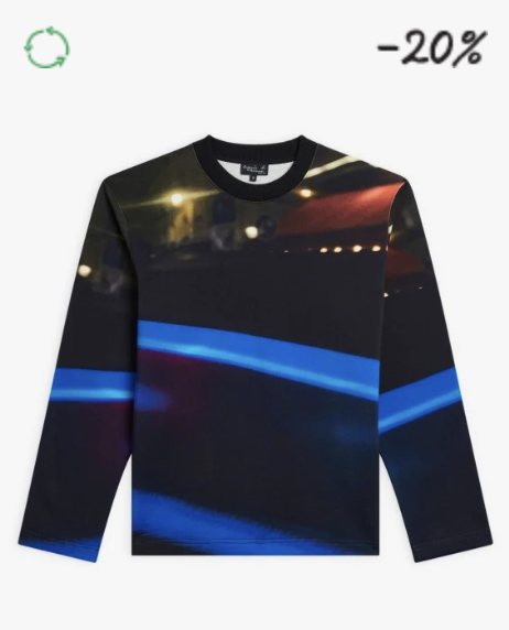 MEN'S AGNEAU COTTON SWEATSHIRT WITH 