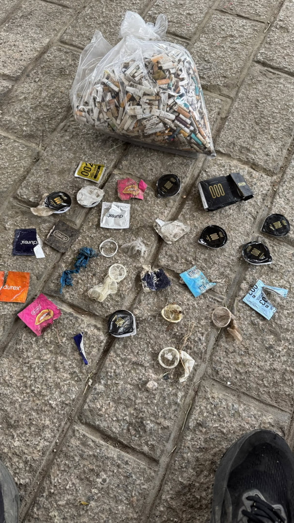 飛鵝山變「煙頭山」義工單日撿逾2000支煙蒂！漁護署：今年發出32張涉事罰單