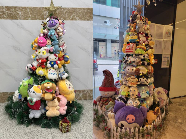 網友搞最有創意聖誕樹比賽 這政府部門吉祥物「老是常出現」？