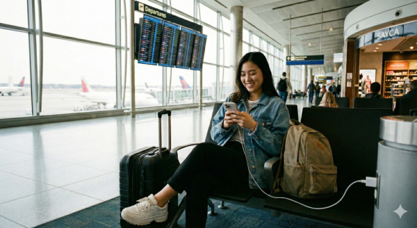 機場USB充電位咪亂插！手機一插恐被裝惡意App！TSA警告：資料全盜 