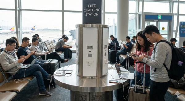 機場USB充電位咪亂插！手機一插恐被裝惡意App！TSA警告：資料全盜 