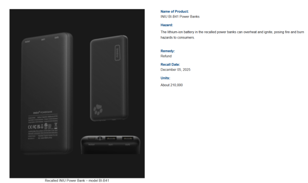 21萬部中國製行動電源恐自燃要回收！ 涉事品牌/型號名單 (附6大爆炸先兆) 