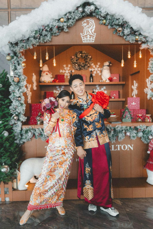 30歲TVB男藝人娶富家女豪搞婚禮著馬褂 五星級酒店筵開23席！晒巨型流星錘龍鳳鈪