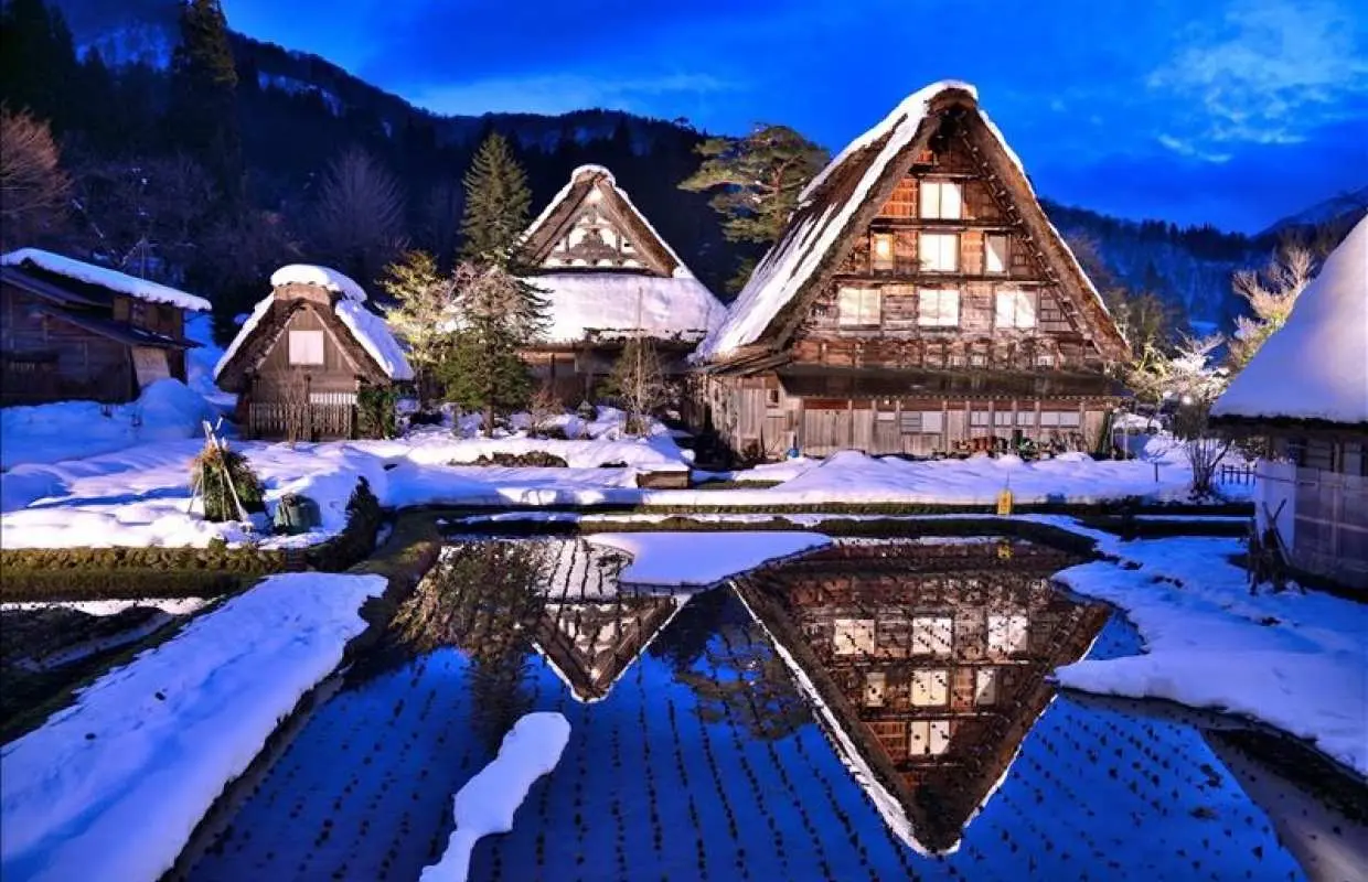 白川鄉點燈2026。圖片來源：KKday