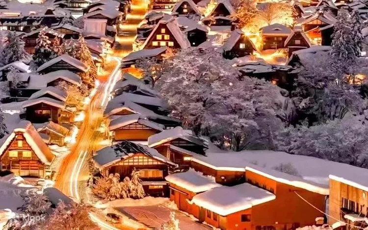 白川鄉點燈2026。圖片來源：Klook