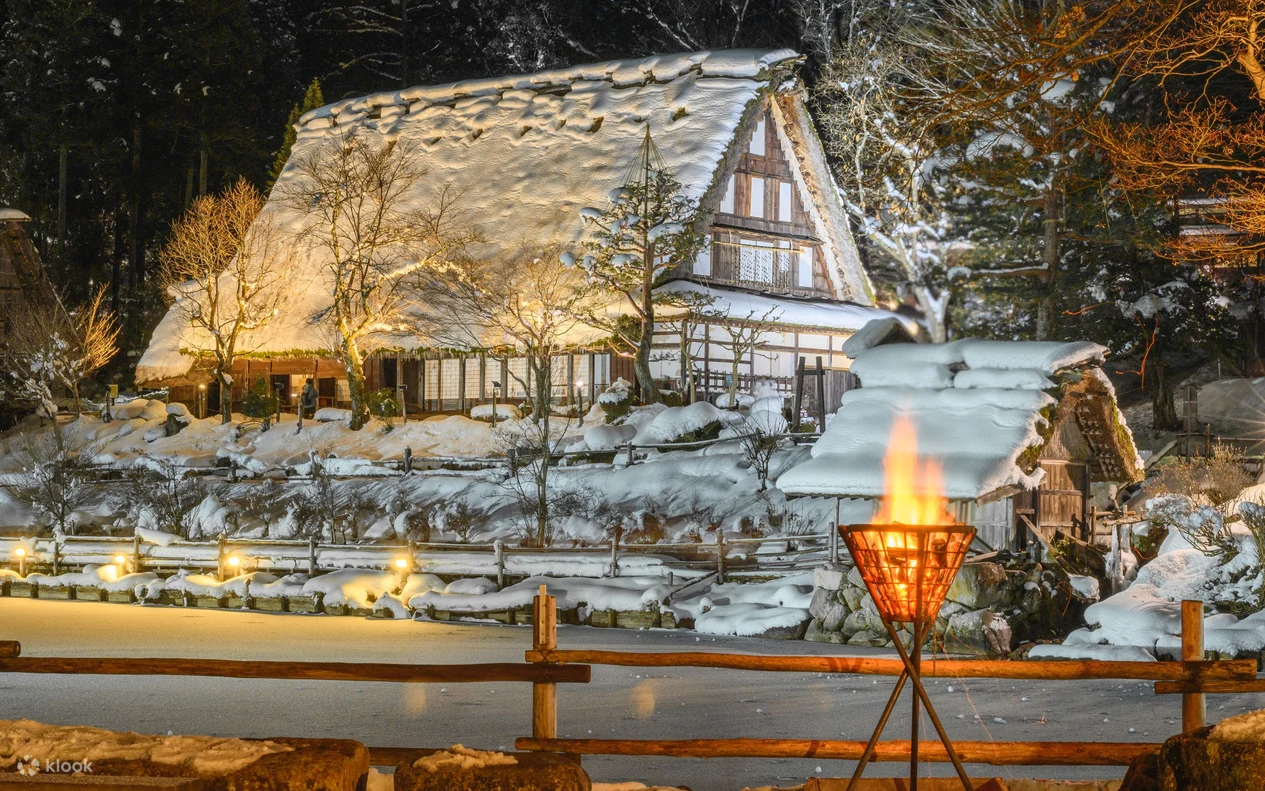 白川鄉點燈2026。圖片來源：Klook