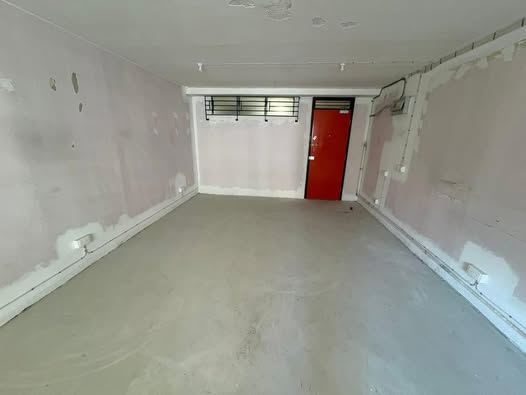 可見單位天花與牆壁出現剝落狀況、地面仍是未鋪裝的水泥地。圖片來源：Facebook@公屋討論區