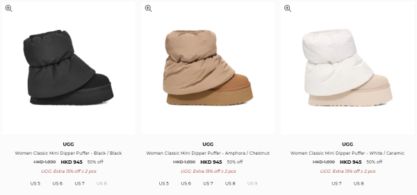 UGG年末開倉低至3折！一連5日 雪靴/毛拖鞋/毛毛袋/外套/運動鞋$500起！