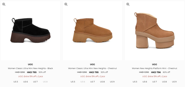 UGG年末開倉低至3折！一連5日 雪靴/毛拖鞋/毛毛袋/外套/運動鞋$500起！