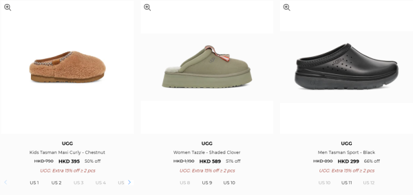 UGG年末開倉低至3折！一連5日 雪靴/毛拖鞋/毛毛袋/外套/運動鞋$500起！
