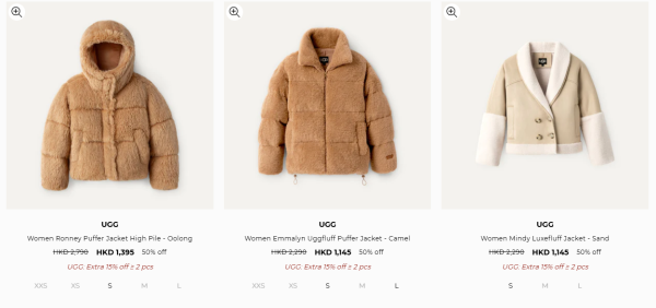 UGG年末開倉低至3折！一連5日 雪靴/毛拖鞋/毛毛袋/外套/運動鞋$500起！