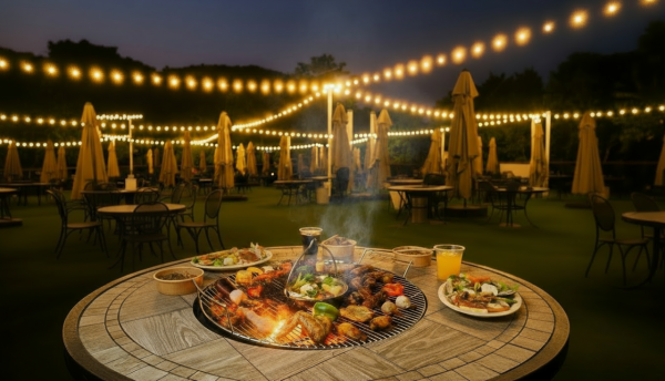 大欖繁星燒烤$228全日任食任玩!邊火鍋邊燒烤 80+款食品 西冷扒/雞中翼/豬腩肉/魷魚!