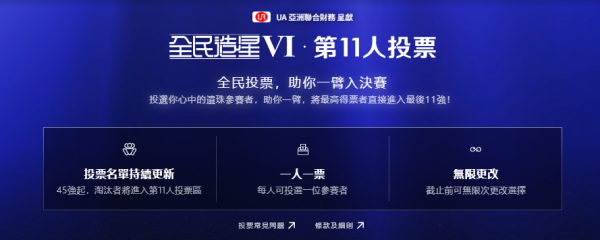 全民造星VI|《造星6》復活投票第11人活動展開!一文睇清投票詳情+復活區名單!