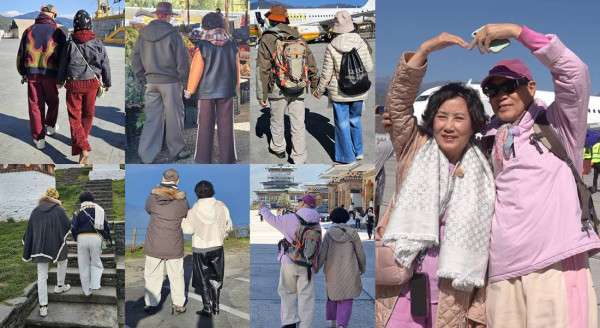 帶阿姐看世界|汪明荃羅家英不丹鬥嘴背後放閃 夫妻恩愛拖手「連體背影」 甜蜜如熱戀