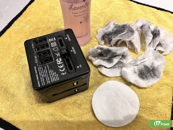 編輯實測洗甲水清潔黐手塑膠抹抹即甩(韋珈萱 攝)