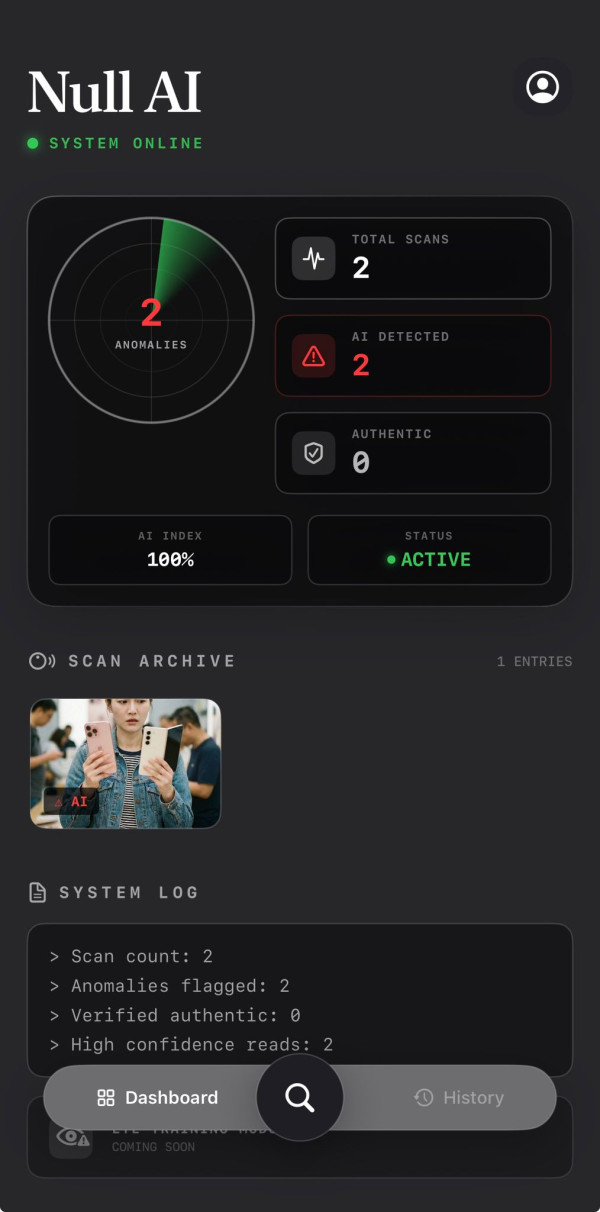 原價$288一年現變免費？ iPhone 必搶「Null AI」終身版限時免費！ 1 秒識破 Deepfake AI 影片、圖片