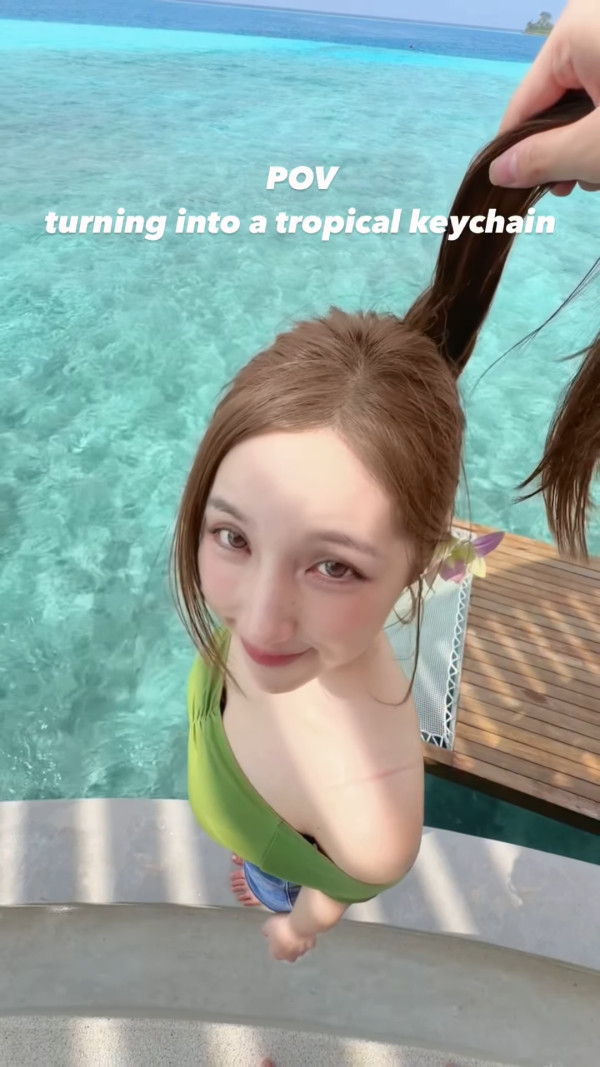 海兒超邪惡高炒拍片險洩胸前春光 男友視角睇盡魔鬼身材曲線極誇張!