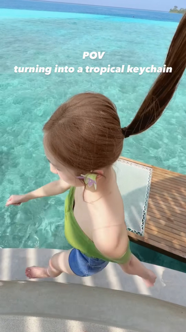 海兒超邪惡高炒拍片險洩胸前春光 男友視角睇盡魔鬼身材曲線極誇張!