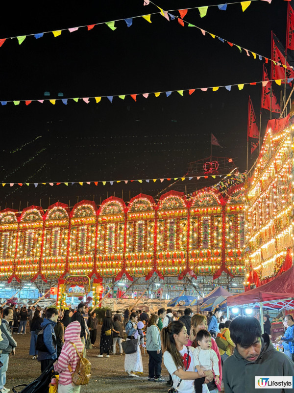 錦田鄉酬恩建醮2025｜5層高竹棚獲健力士認證！日期/地點/交通一覽  2.5萬支竹人手搭建