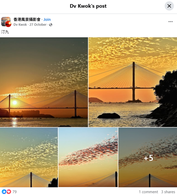 汀九橋(圖片來源︰FB@香港風景攝影會網站截圖)