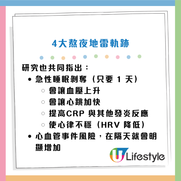 熬夜猝死｜睡眠少於4小時=心臟開啟「危機模式」！醫生警告：這行為比熬夜更致命