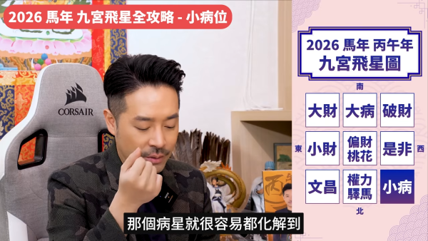 陳定幫馬年運程|2026九宮飛星風水佈局全攻略!呢個位切勿動土 避開最凶陷阱 教一招化解保平安!