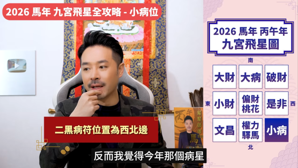 陳定幫馬年運程|2026九宮飛星風水佈局全攻略!呢個位切勿動土 避開最凶陷阱 教一招化解保平安!