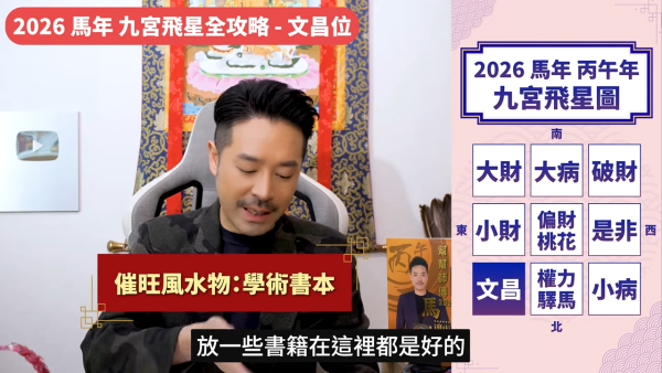 陳定幫馬年運程|2026九宮飛星風水佈局全攻略!呢個位切勿動土 避開最凶陷阱 教一招化解保平安!