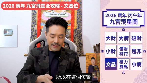 陳定幫馬年運程|2026九宮飛星風水佈局全攻略!呢個位切勿動土 避開最凶陷阱 教一招化解保平安!