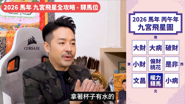 陳定幫馬年運程|2026九宮飛星風水佈局全攻略!呢個位切勿動土 避開最凶陷阱 教一招化解保平安!