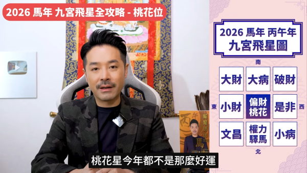 陳定幫馬年運程|2026九宮飛星風水佈局全攻略!呢個位切勿動土 避開最凶陷阱 教一招化解保平安!