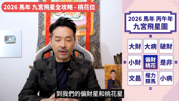 陳定幫馬年運程|2026九宮飛星風水佈局全攻略!呢個位切勿動土 避開最凶陷阱 教一招化解保平安!